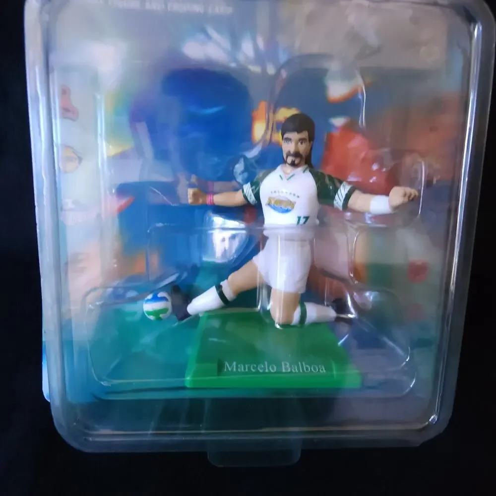 1996 Colorado Rapids Marcelo Balboa Bandai MLS Soccer Figure & Upper deck Card